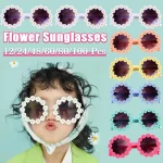 12-100Pcs-Round-Flower-Sun-Glasses-for-Girls-Kids-Daisy-Sunglasses-Outdoor-Sun-Protection-Eyewear-Beach