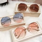 2024-Luxury-Round-Gradient-Sunglasses-Women-Metal-Curved-Eyewear-Ocean-Rimless-Fashion-Sun-Glasses-Ladies-UV400