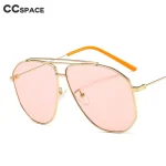46224-Pilot-Metal-Frame-Sunglasses-Men-Women-Fashion-Uv400-Glasses