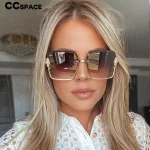 53568-Half-Frame-Luxury-Women-Brand-Sunglasses-Pearl-Square-Fashion-Shades-UV400-Vintage-Glasses