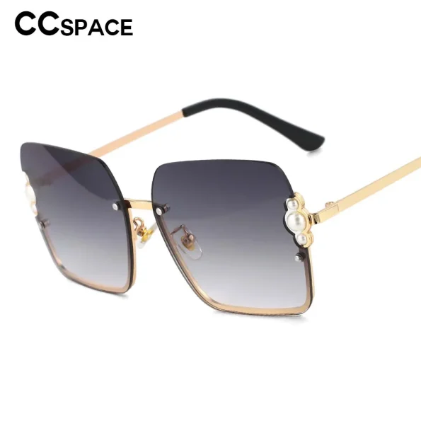53568-Half-Frame-Luxury-Women-Brand-Sunglasses-Pearl-Square-Fashion-Shades-UV400-Vintage-Glasses-4