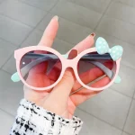 Adorable-Color-Block-With-Bow-Decor-Large-Frame-Sunglasses-Teens-Boys-Girls-Outdoor-Party-Vacation-Travel