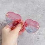 Cartoon-Little-Bee-Sunglasses-For-Girl-Cute-Sweet-Heart-Shaped-Sunshade-UV-Protection-Glasses-Outdoor-Sports