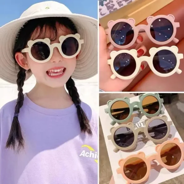 Cartoon-Little-Bee-Sunglasses-For-Girl-Cute-Sweet-Heart-Shaped-Sunshade-UV-Protection-Glasses-Outdoor-Sports-2