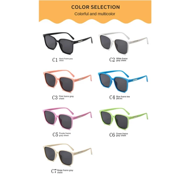 Children-Sunglasses-2024-Fashion-Square-Kids-Sunglasses-Boy-Girl-Square-Goggles-Baby-Travel-Glasses-7-Colors-2