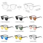 Classic-Half-Frame-Polarized-Sunglasses-Men-Women-Retro-Rivet-Small-Sun-Glasses-Male-Popular-Black-Anti