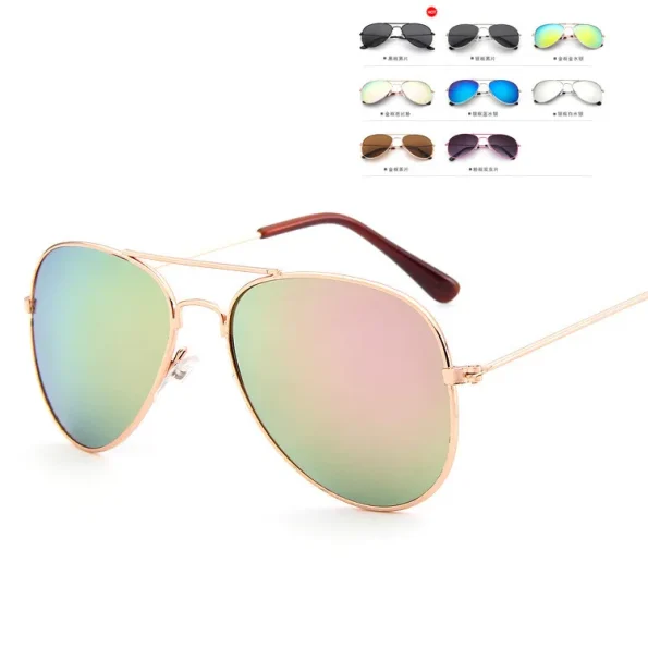 Classic-Sunglasses-Girls-Colorful-Mirror-Children-Glasses-Metal-Frame-Kids-Travel-Shopping-Eyeglasses-UV400-4