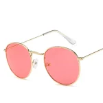 Gold-Metal-Frame-Sunglasses-Women-Mirror-Round-Sun-Glasses-Coating-Reflective-Retro-Sun-Glasses-Brand-Designer