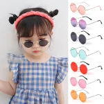 Kids-Cute-Candy-Color-Sunglasses-Boys-Girls-Retro-Round-Frame-Sun-Glasses-UV-400-Wild-British