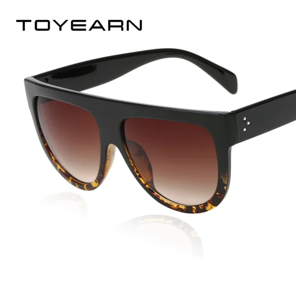 TOYEARN-Fashion-Brand-Designer-Vintage-Flat-Top-Sunglasses-Women-Rivet-Shades-Sun-Glasses-For-Female-Gafas-1