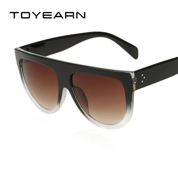 TOYEARN-Fashion-Brand-Designer-Vintage-Flat-Top-Sunglasses-Women-Rivet-Shades-Sun-Glasses-For-Female-Gafas-2