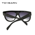 TOYEARN-Fashion-Brand-Designer-Vintage-Flat-Top-Sunglasses-Women-Rivet-Shades-Sun-Glasses-For-Female-Gafas