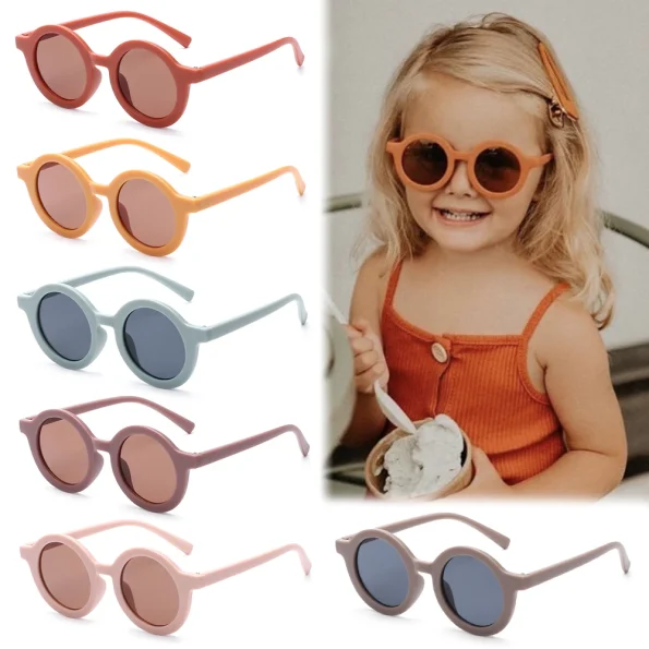 UV-400-Protection-Kids-Sunglasses-Round-Frame-Toddler-Sunglasses-Beach-Protection-Glasses-Eyewear-for-Children-Sun-1