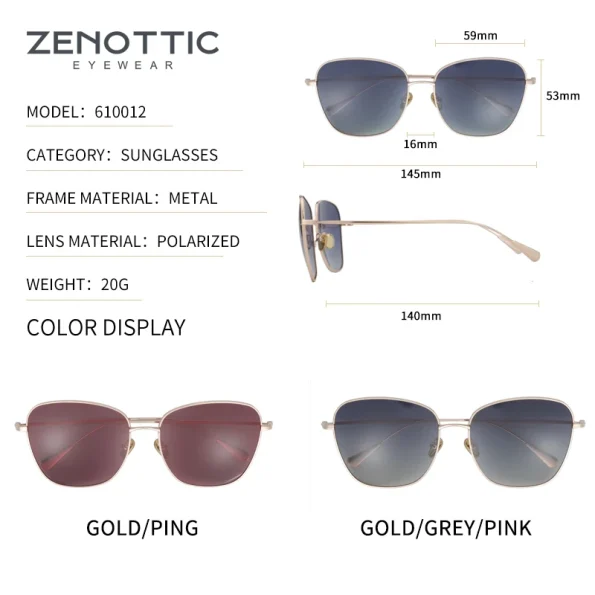 ZENOTTIC-Alloy-Pilot-Sunglasses-Women-Driving-Retro-Sun-Glasses-Lady-UV400-Shade-Oculos-De-Sol-4